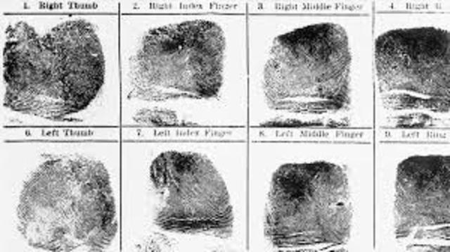 Fingerprints used to determine crime