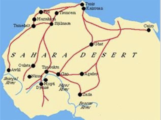 Beginning of Trans-Saharan Trade  Routes