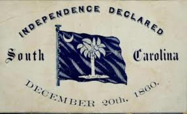South Carolina Secedes from the Union