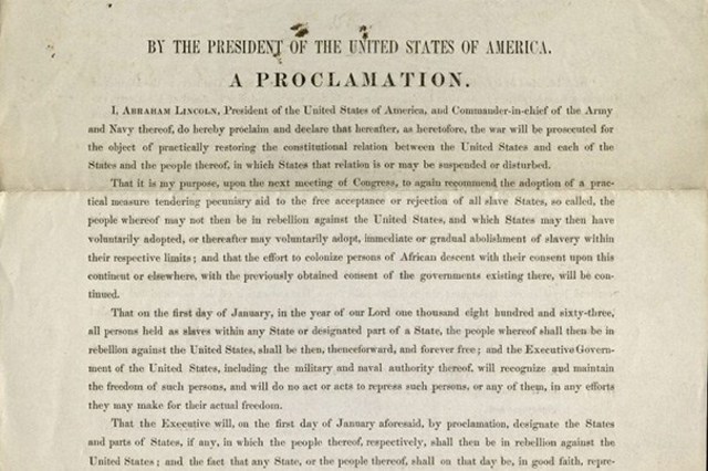 Emancipation Proclamation