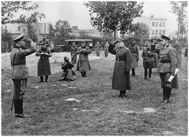 Poland surrenders to Germany