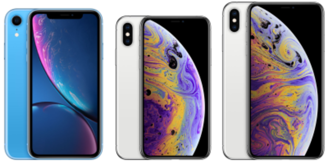 iPhone Xs, Xs Max y Xr (13ª generación)