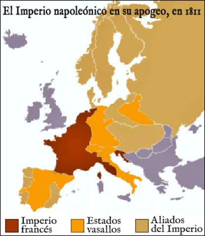 Expansión territorial del Imperio Napoleónico