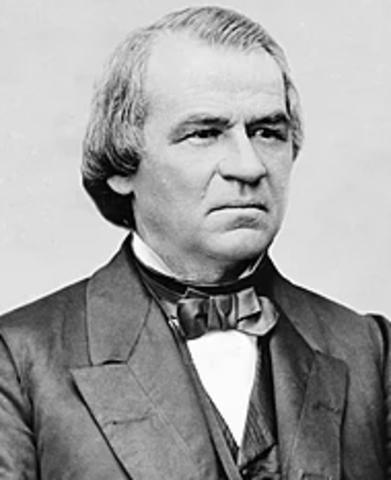 Andrew Johnson became president