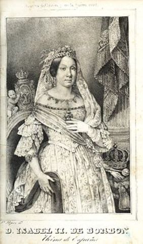 Isabel II declarada mayor de edad.