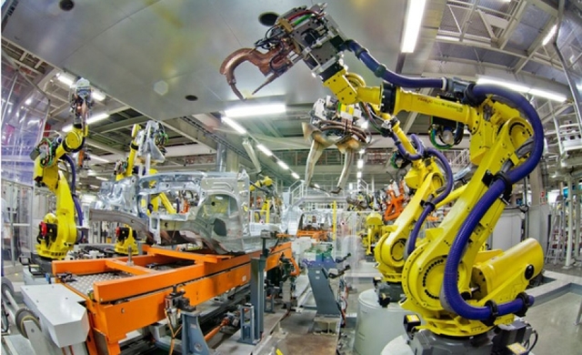 Invención de Robots Industriales