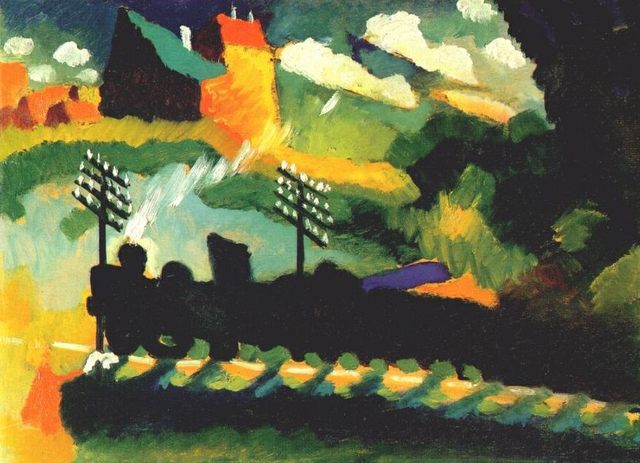 Expressionism, Vassily Kandinsky, ¨Murnau train et château¨