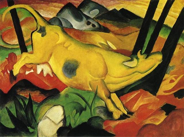 Der Blaue Reiter, Franz Marc, ¨The Yellow Cow¨