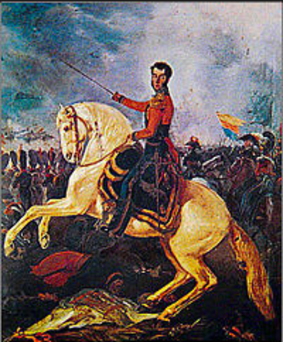 Simon Bolivar liberates Bolivia