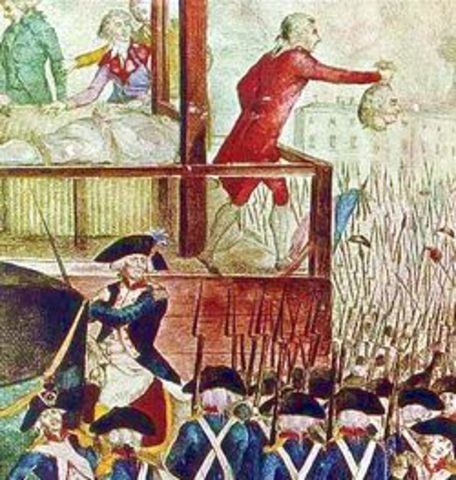 ejecución de la guillotina de Luis XVI