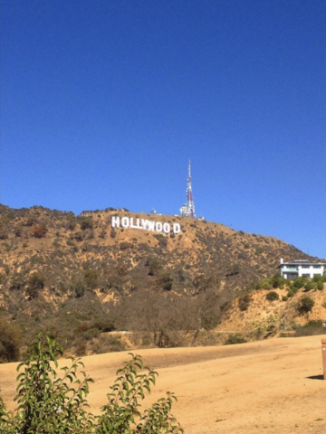 El dia que fui a Hollywood California. El 10 de noviembre del 2014.