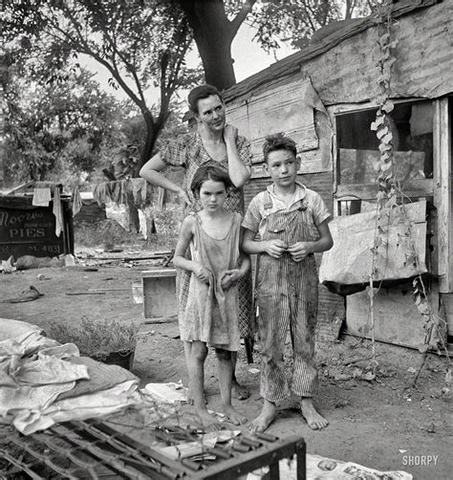 Familia de campesinos en Oklahoma.1936