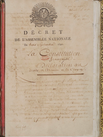 Aprobación de la Constitución Francesa