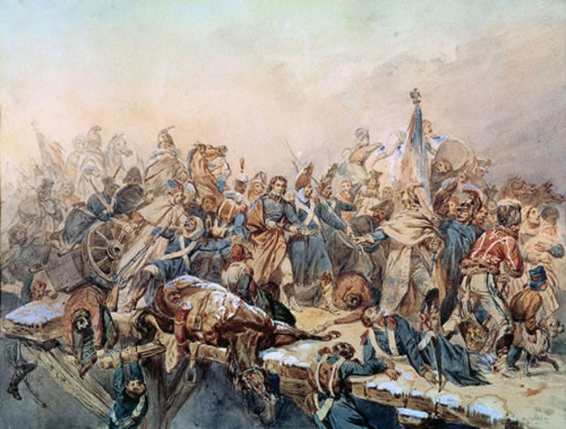 Paso de de beresina: catastrofe del ejercito frances en Rusia