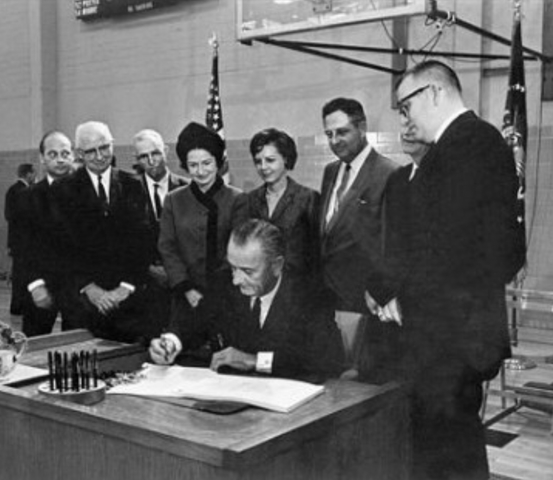 Elementary and Secondary Education Act is passed.