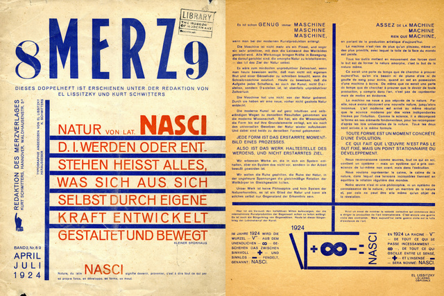 El Lissitzky and Kurt Schwitters - Merz no.8/9