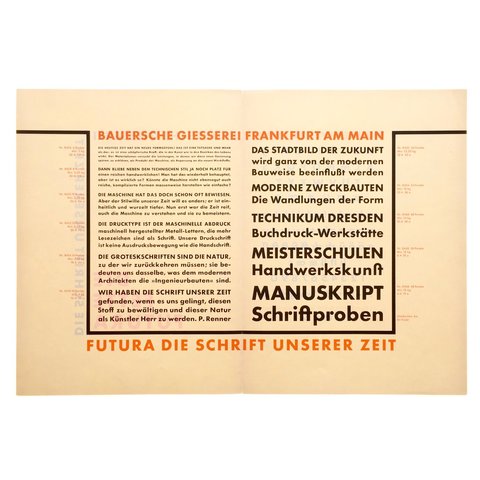 Paul Renner - Futura Typeface