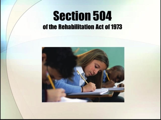 Rehabilitation Act of 1973, Section 504