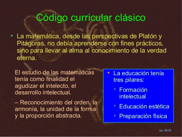 Código curricular clásico