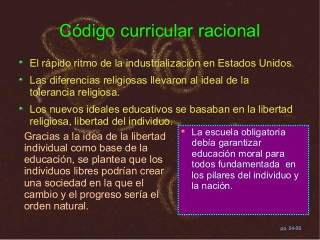 Código curricular Racional