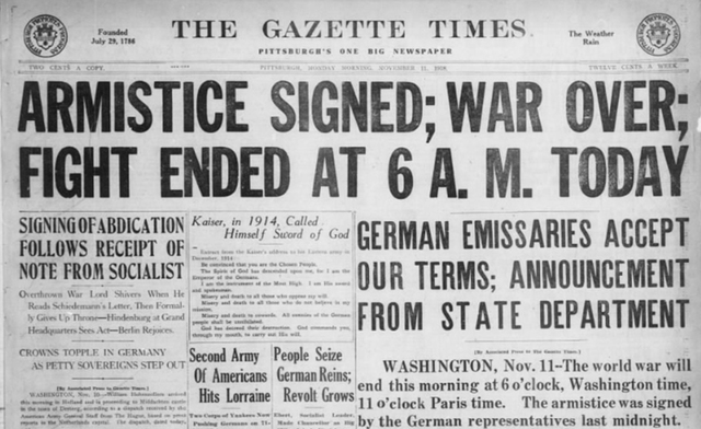 The WWI Armistice