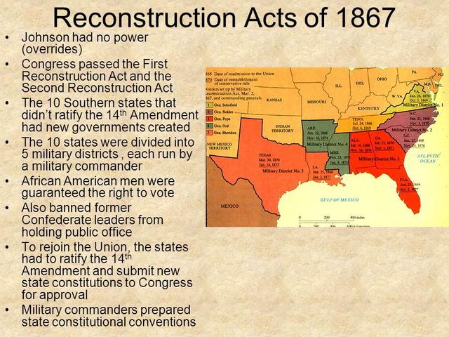 First Congressional Reconstruction Act passed