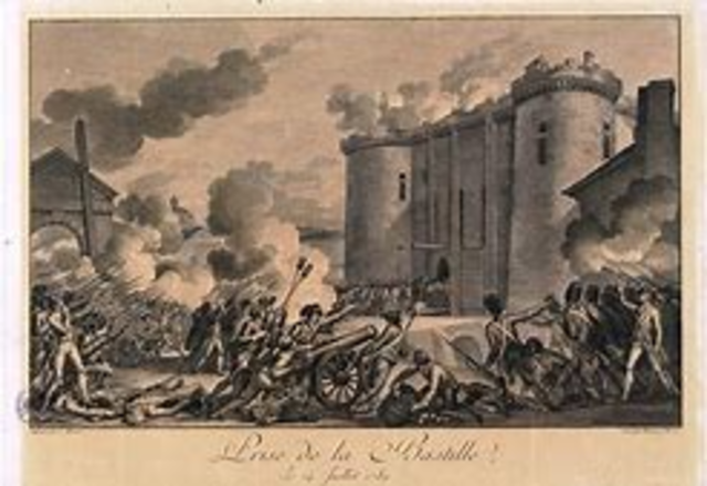 Asalto a la fortaleza de la Bastilla por el pueblo de París