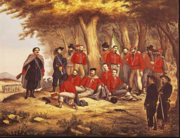 The Red Shirts capture Sicily