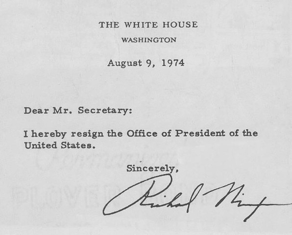 Nixon’s Resignation