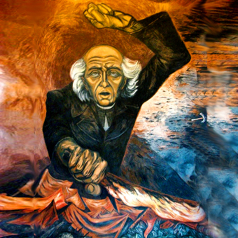 Father Miguel Hidalgo inspires revolution in Mexico.