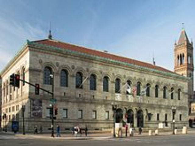 Boston Public Library opened