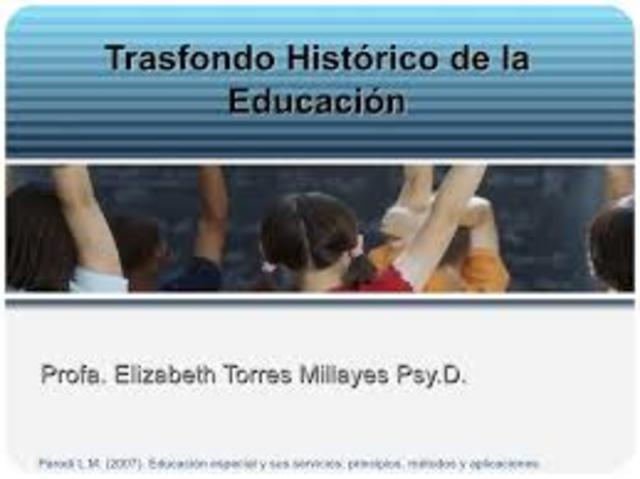 Trasfondo de la educación