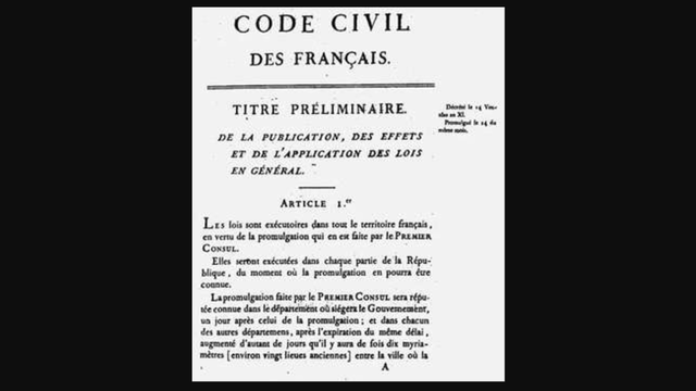 Napoleonic Code