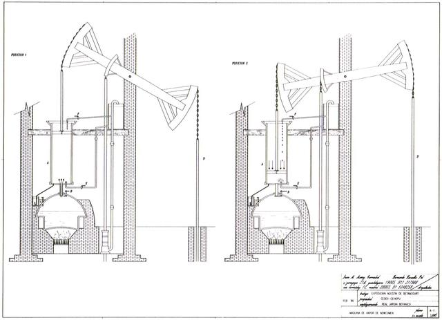 Primera máquina de vapor en España