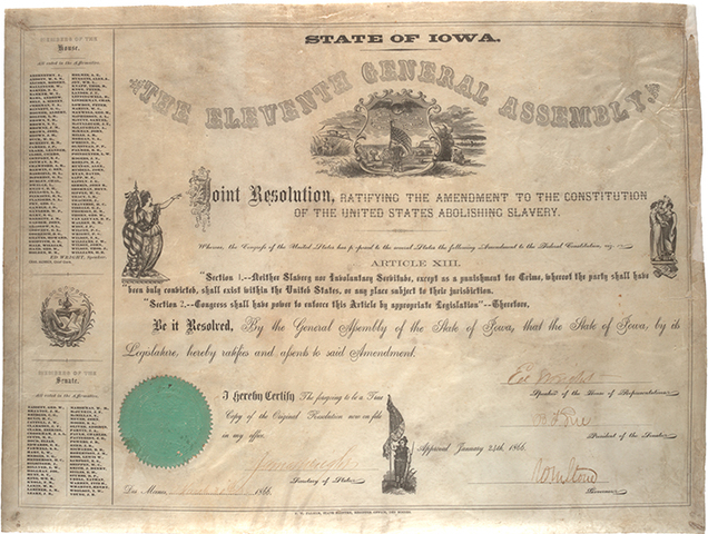 Thirteenth Amendment Ratified