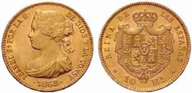 La peseta, unidad monetaria española