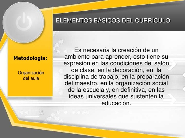 Creación del curriculum