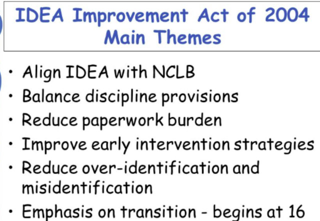 IDEA Improvement Act