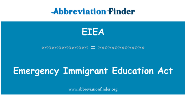 Emergency Immigrant Education Act