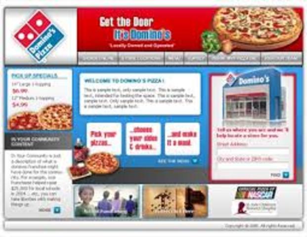 Inicio de sitios web comerciales en internet