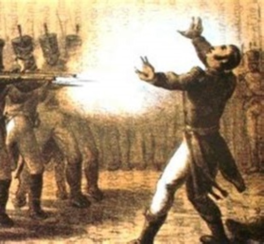 Fusilan a Xavier Mina