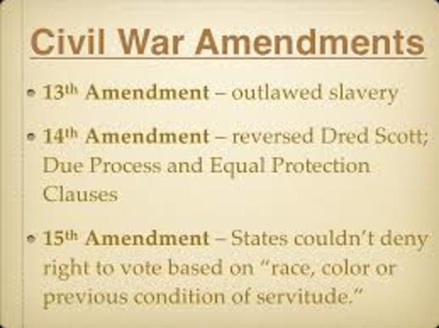 13th and 14th Amendments to the Constitution
