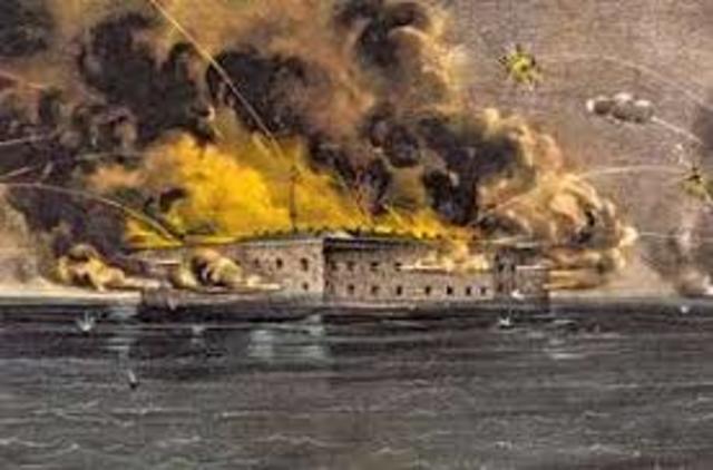 Attack on Fort Sumter (start of Civil War) pt 1