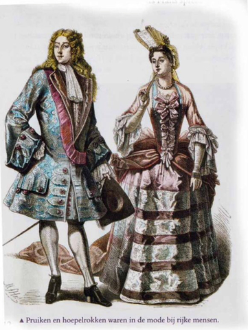 Kunstwerk uit de tijd van pruiken en revoluties