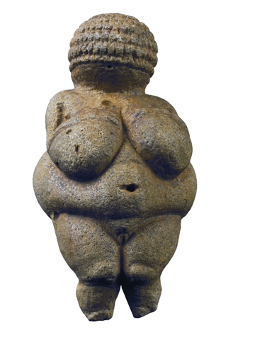 Beeld met de idealisering van de vrouwelijkheid