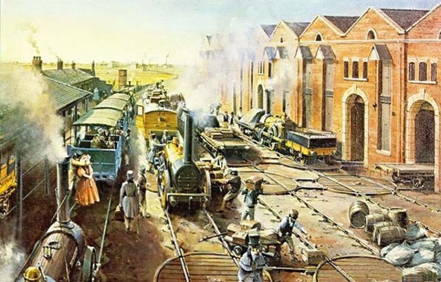 Railway from Liverpool to Manchester