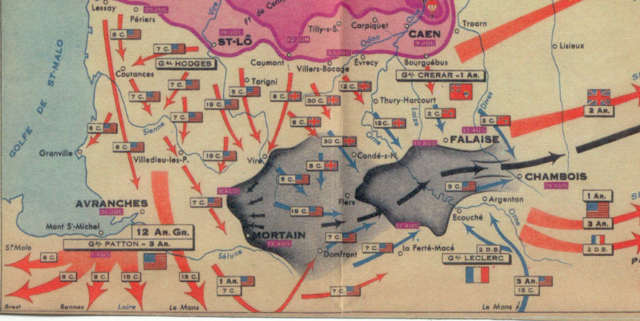 Percée d'Avranches en Normandie
