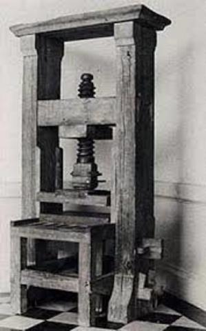 Llega la 1° imprenta a la Nueva España