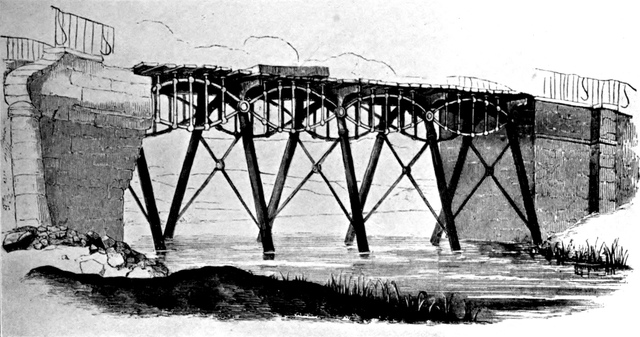 First Iron Railroad Bridge Built