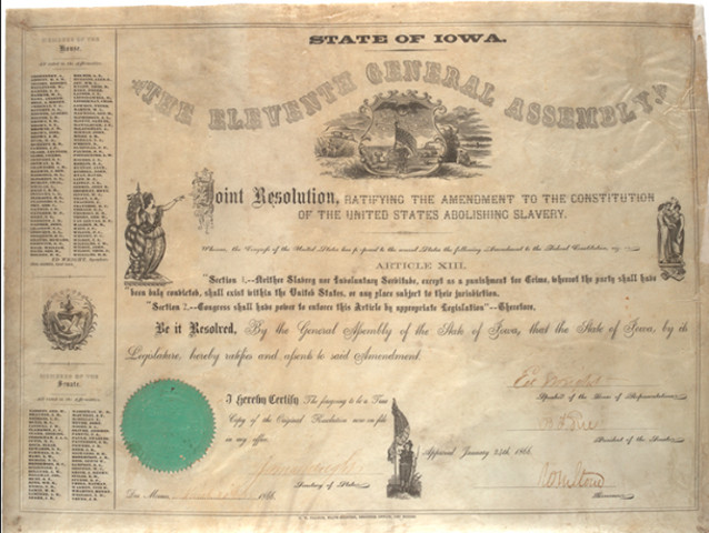 Thirteenth Amendment Ratified